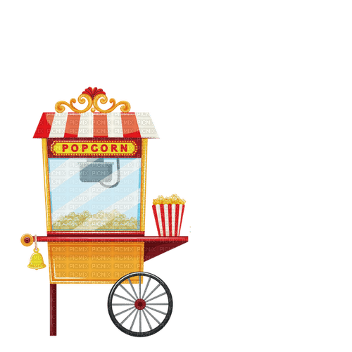 popcorn cart Bb2 - бесплатно png