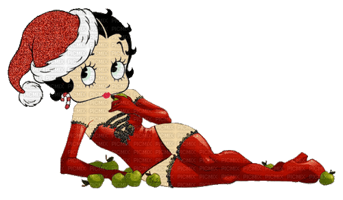 MMarcia gif Betty Boop noel - Nemokamas animacinis gif