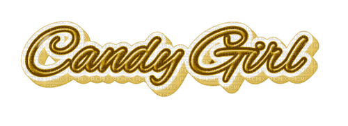 Kaz_Creations Text Candy Girl - 無料png