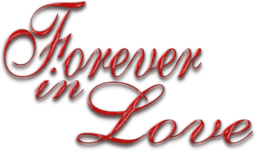 kikkapink red love forever text - PNG gratuit