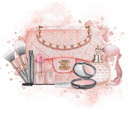 kikkapink deco bag makeup - png gratis