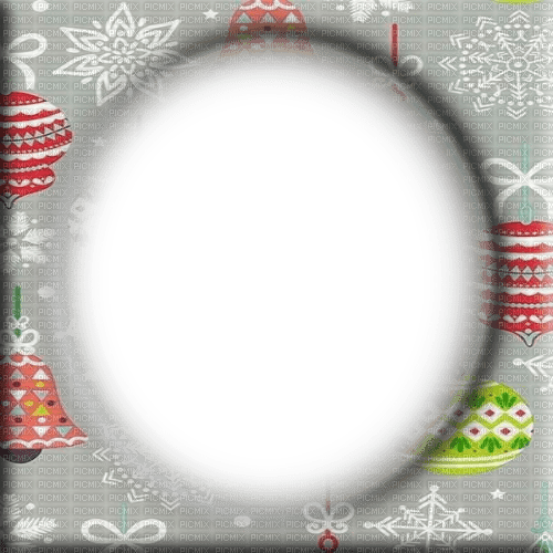 kikkapink winter christmas frame deco - 無料png