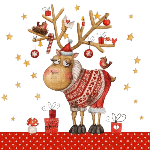kikkapink christmas deco reindeer - nemokama png