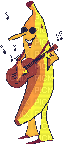 musical banana - GIF animado gratis