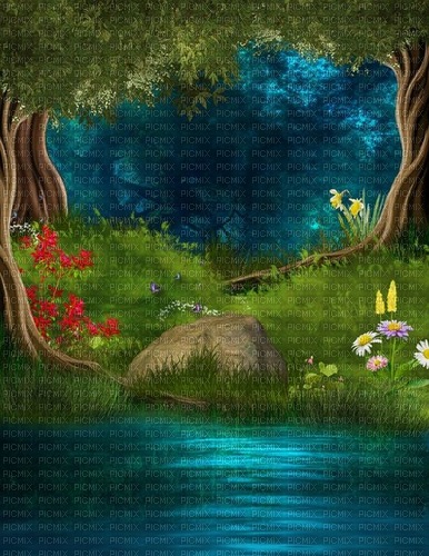 nature fantasy background - PNG gratuit