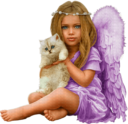 dolceluna baby angel cat - png gratis
