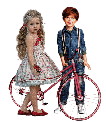barn-cykel - gratis png