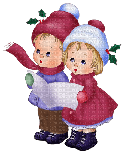 christmas childrens singing - zdarma png
