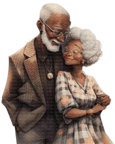 Couple old - png gratuito