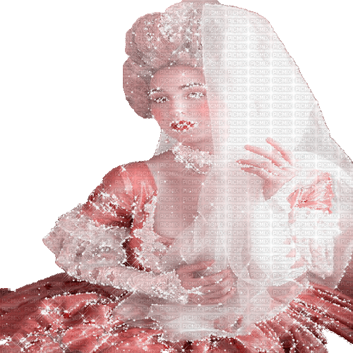 rococo femme glitter - Бесплатный анимированный гифка