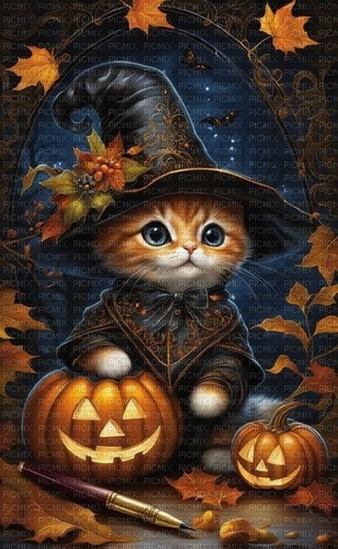 Halloween Cat - bezmaksas png