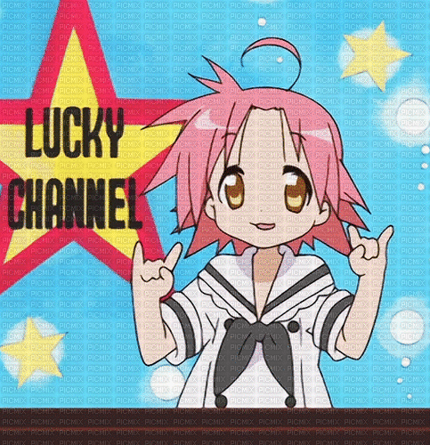 akira kogami lucky channel - Nemokamas animacinis gif