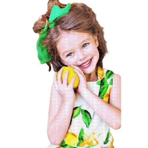 Lemon fruit girl - 無料png