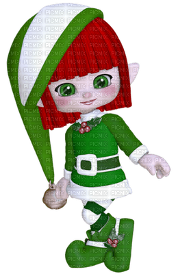 Kaz_Creations Dolls Cookie Elfs Green Christmas - bezmaksas png