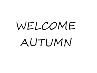 welcome autumn text letter  Quotes tube black - ücretsiz png