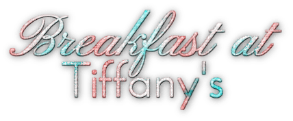 soave text Breakfast at Tiffany's pink teal - Free PNG