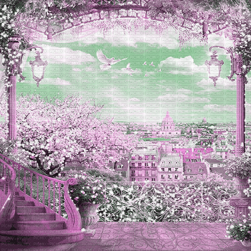 dolceluna animated balcony vintage - Ilmainen animoitu GIF