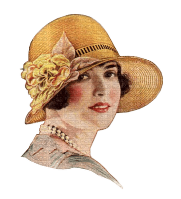 vintage woman lady autumn - PNG gratuit