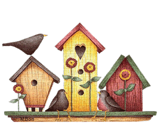 Bird House - Ingyenes animált GIF