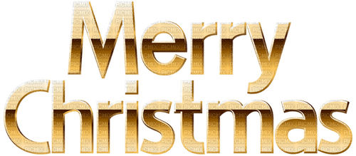 Merry Christmas.Text.Gold.Victoriabea - ingyenes png