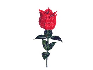 Flor vermelha - Gratis geanimeerde GIF