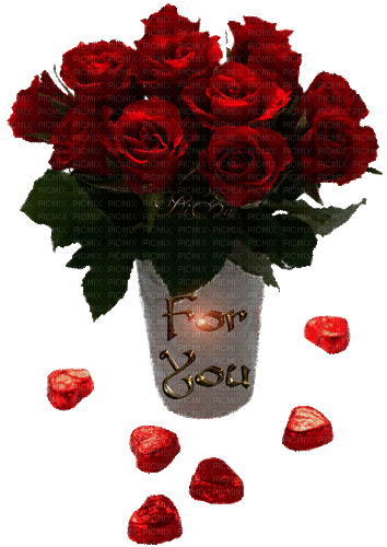 Розы - GIF animado grátis