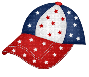 Kathleen Reynolds 4th July American USA Cap - png gratuito