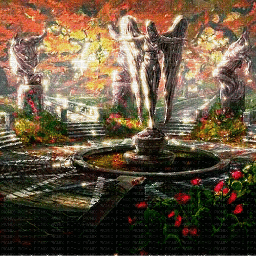 fantasy background by  nataliplus - Gratis geanimeerde GIF