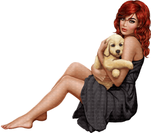Women. Dog. Leila - png gratuito
