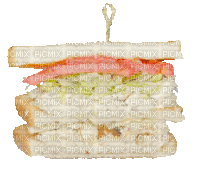 spinning club sandwich - Gratis animeret GIF
