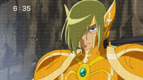 Aquarius Tokisada (Saint Seiya Omega)*!!! - Zdarma animovaný GIF