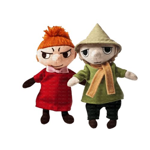 snufkin and little my - zdarma png