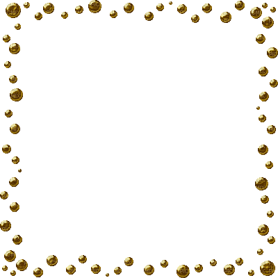 frame gold glitter ball - GIF animasi gratis