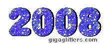 2008 glitter number - Animovaný GIF zadarmo