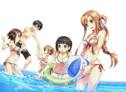Friends at the beach - png gratis