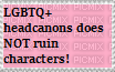 headcanons dont ruin characters - 免费PNG