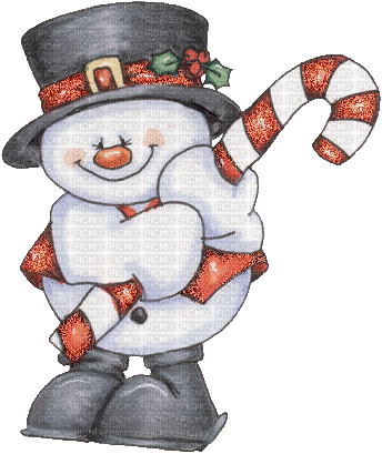 bonhomme de neige - Gratis animerad GIF