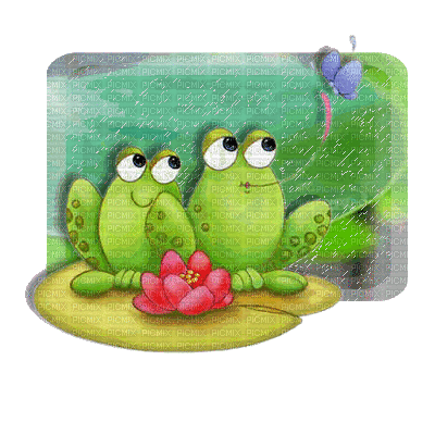 frog gif - Gratis animerad GIF