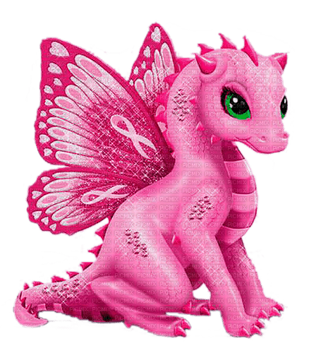 pink dragon by nataliplus - 免费PNG
