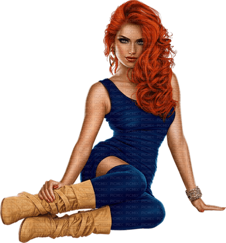 Femme rousse - zadarmo png