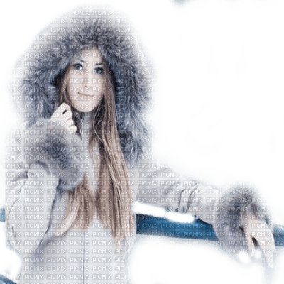 winter woman FEMME HIVER - png ฟรี