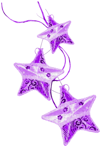 Stars.Ornaments.Purple - ücretsiz png