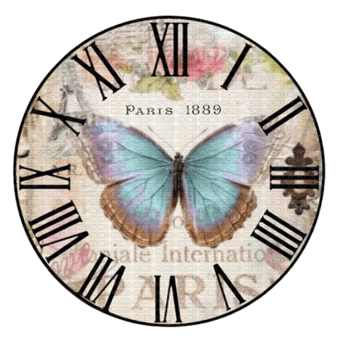 vintage clock Bb2 - png grátis