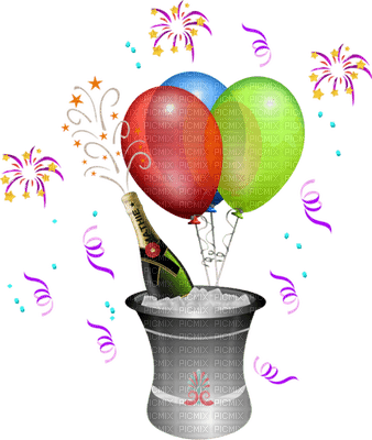 patymirabelle champagne,ballons - 免费PNG