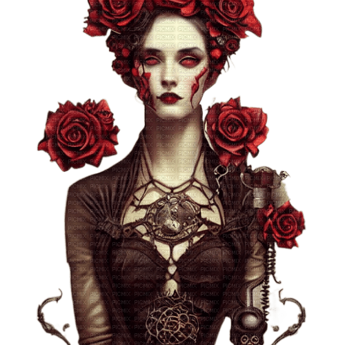 kikkapink gothic steampunk woman - png grátis