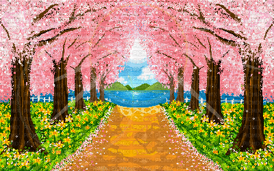 spring pixel gif - GIF animado grátis
