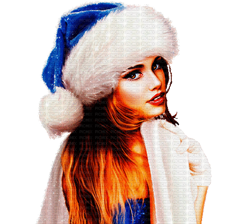 christmas woman by nataliplus - GIF animado grátis