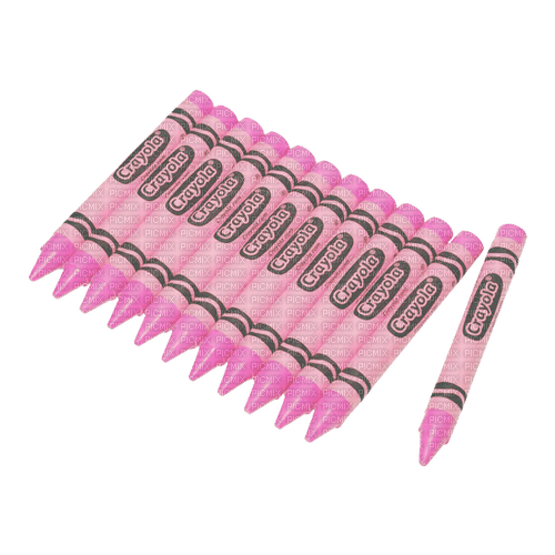 pink crayons - 無料png