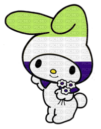 Neopronouns flag My Melody sanrio - δωρεάν png