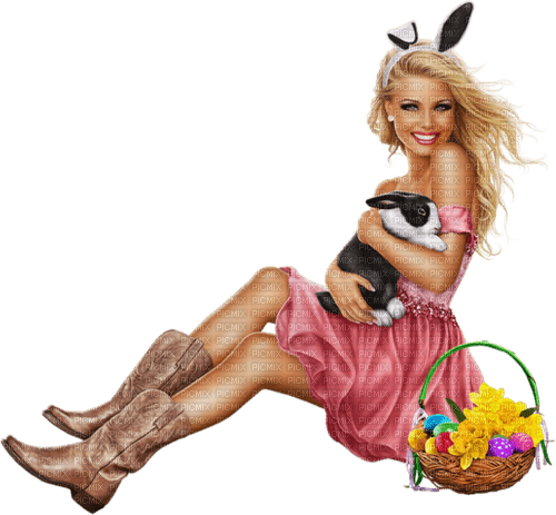 Easter woman by nataliplus - ingyenes png